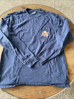Vineyard Vines Men's Long-Sleeve Thanksgiving Pocket Tee - Navy